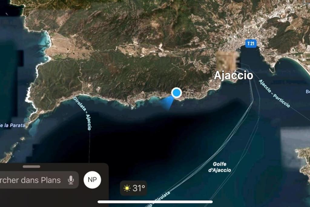 Studio Cosy Avec Vue Mer Ajaccio  Esterno foto